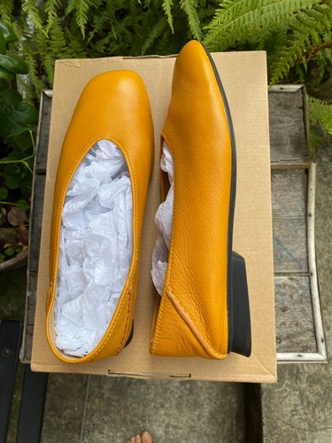 Camper yellow shoes worn - camper,